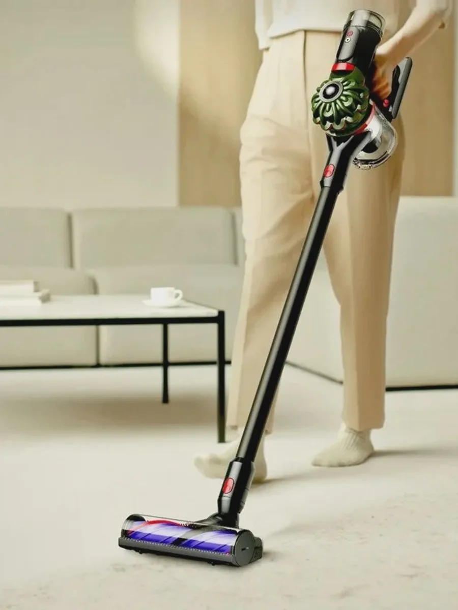 Вертикальный пылесос  Dyson V8 Cyclone  черный/зеленый, красный, фиолетовый — фото 9 из 9