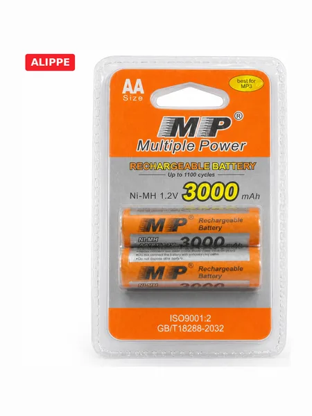 Фото товара Батарейки перезаряжаемые 3000mAh АА пальчиковые 2шт/пач