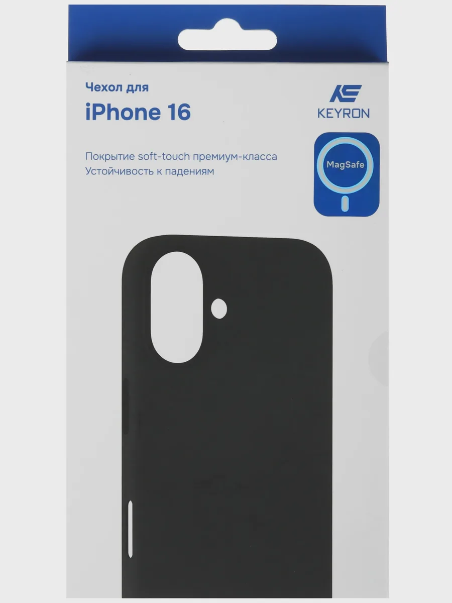 Накладка  KEYRON - Apple iPhone 16 черный — фото 6 из 6