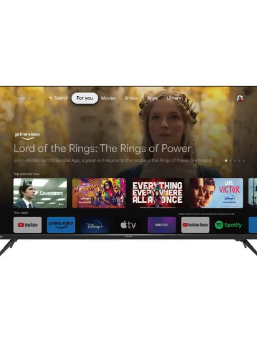 Телевизор Konka 50" — 50", LED, 4K UHD, WebOS, Dolby Atmos, Bluetooth, чёрный — фото 2 из 2