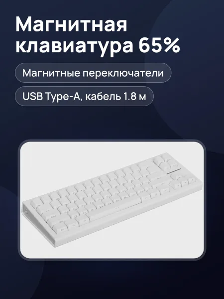 Фото товара Клавиатура IO by Square Type 68 Magnetic, USB Type-A