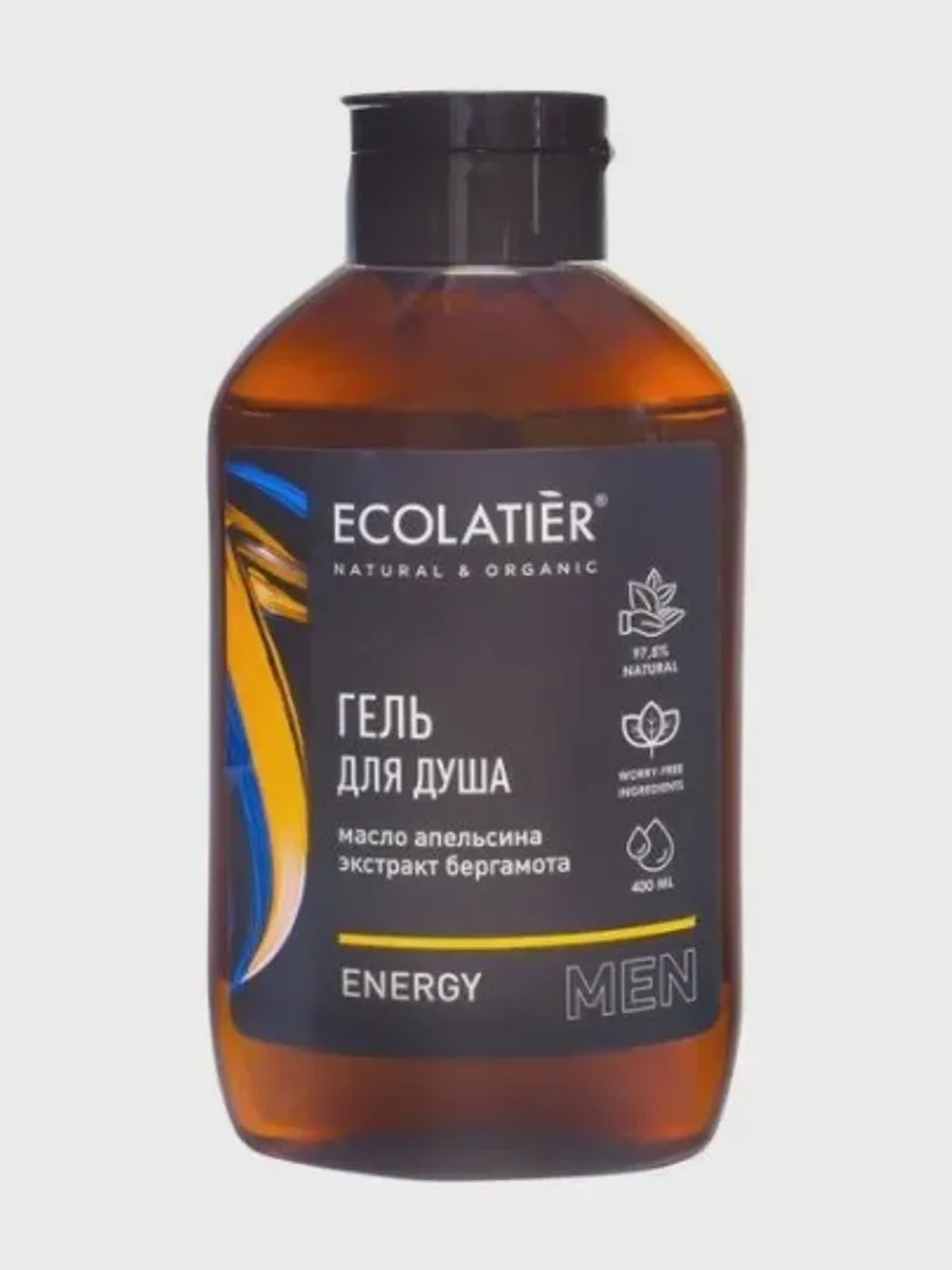 Мужской гель для душа ECOLATIER Energy 400 мл — фото 2 из 2