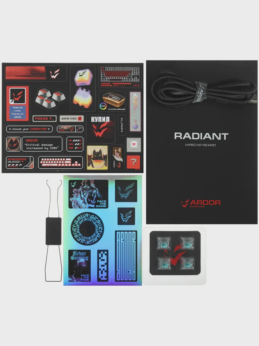 Клавиатура ARDOR GAMING Radiant, USB Type-A, черный — фото 10 из 11