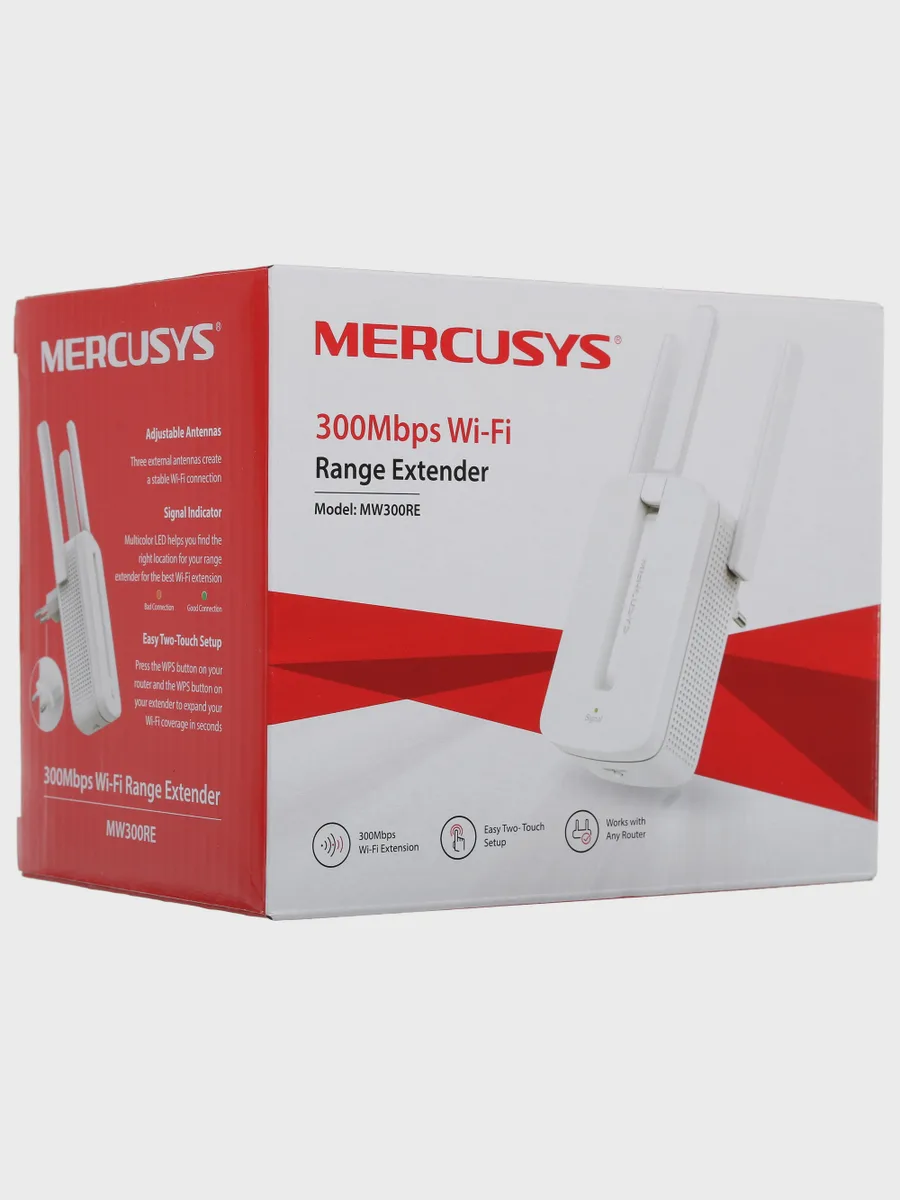 Усилитель беспроводного сигнала Mercusys MW300RE v3 — фото 7 из 7