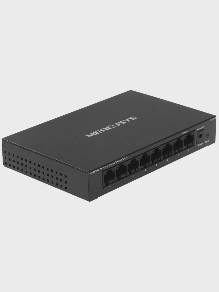 Коммутатор Mercusys MS108GS 8 x RJ-45х1000 Мбит/сек, 100 Мбит/сек — фото 2 из 8
