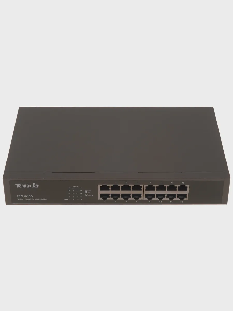 Коммутатор Tenda TEG1016D 16 x RJ-45х1000 Мбит/сек, 100 Мбит/сек — фото 3 из 9