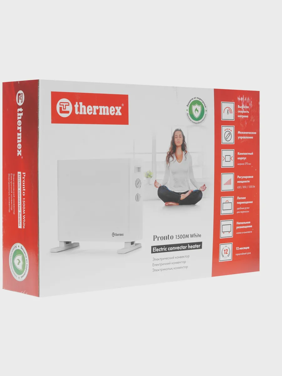 Конвектор THERMEX Pronto 1500M, 1500 Вт, 20 м² — фото 7 из 8