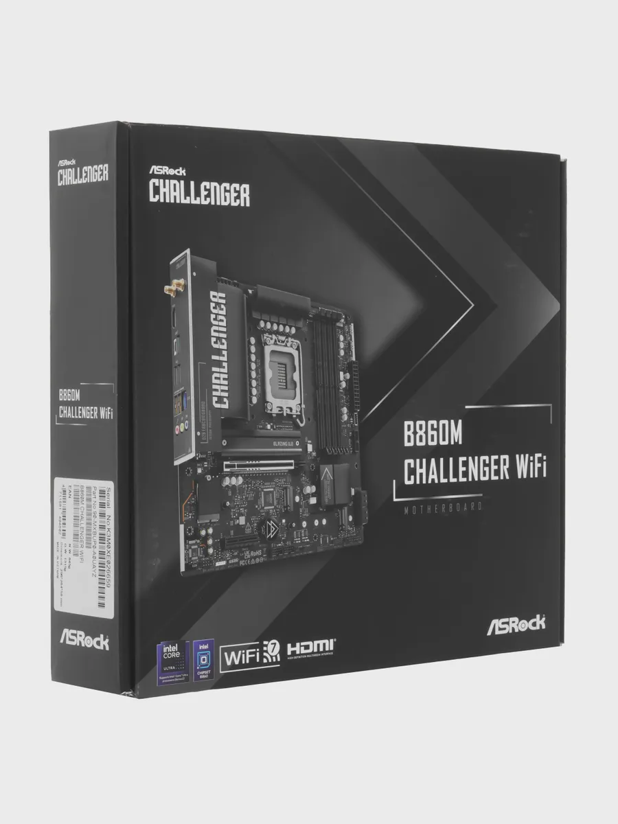 Материнская плата ASRock B860M Challenger WiFi, LGA 1851, Micro-ATX — фото 9 из 11
