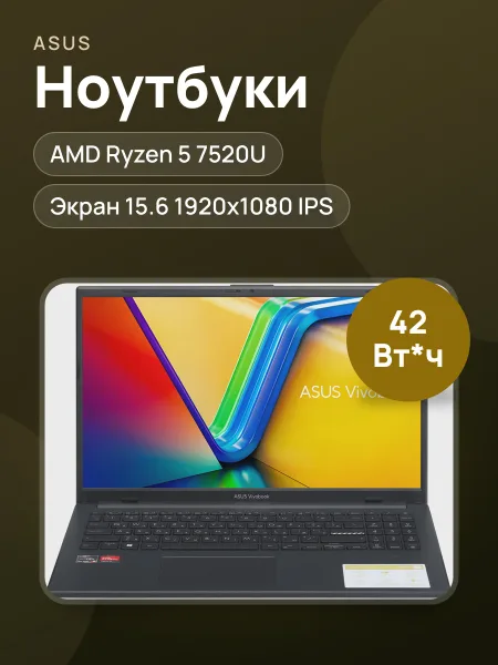 Фото товара 15.6" Ноутбук ASUS Vivobook Go E1504FA-BQ522