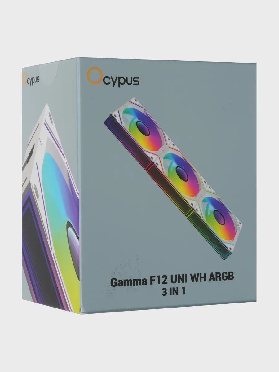 Комплект вентиляторов Ocypus Gamma F12 UNI ARGB 3 IN 1, 123 x 120 мм — фото 11 из 11