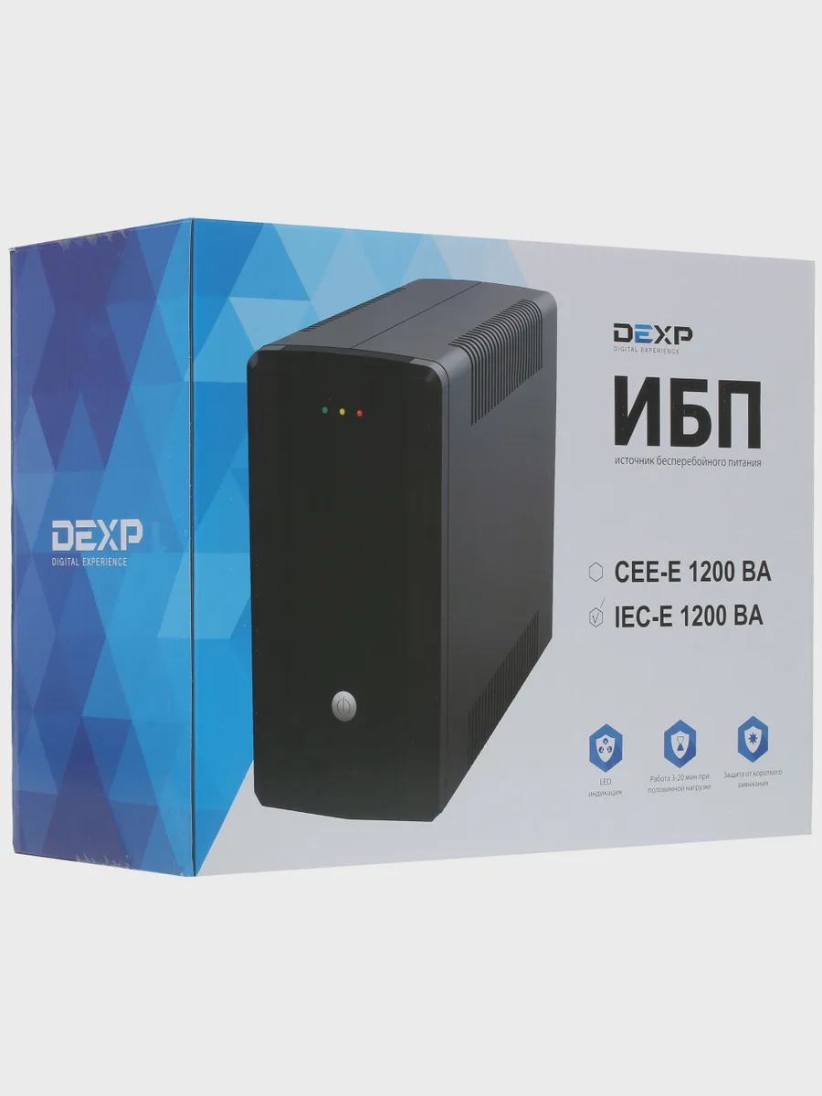 ИБП DEXP IEC-E 1200VA — фото 11 из 11