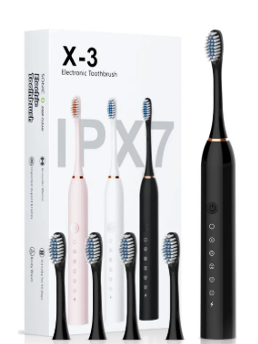 Электрическая зубная щетка Electric Toothbrush X-3 (+4 насадки) — фото 1 из 4