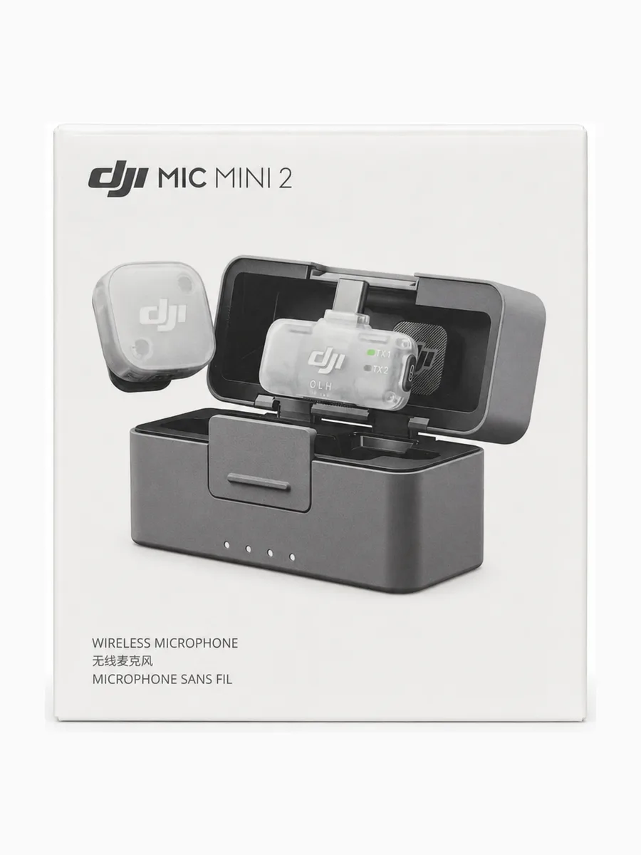 Беспроводной микрофон DJI Mic Mini 2 1 TX + 1 RX + Charging Case Серый — фото 2 из 4