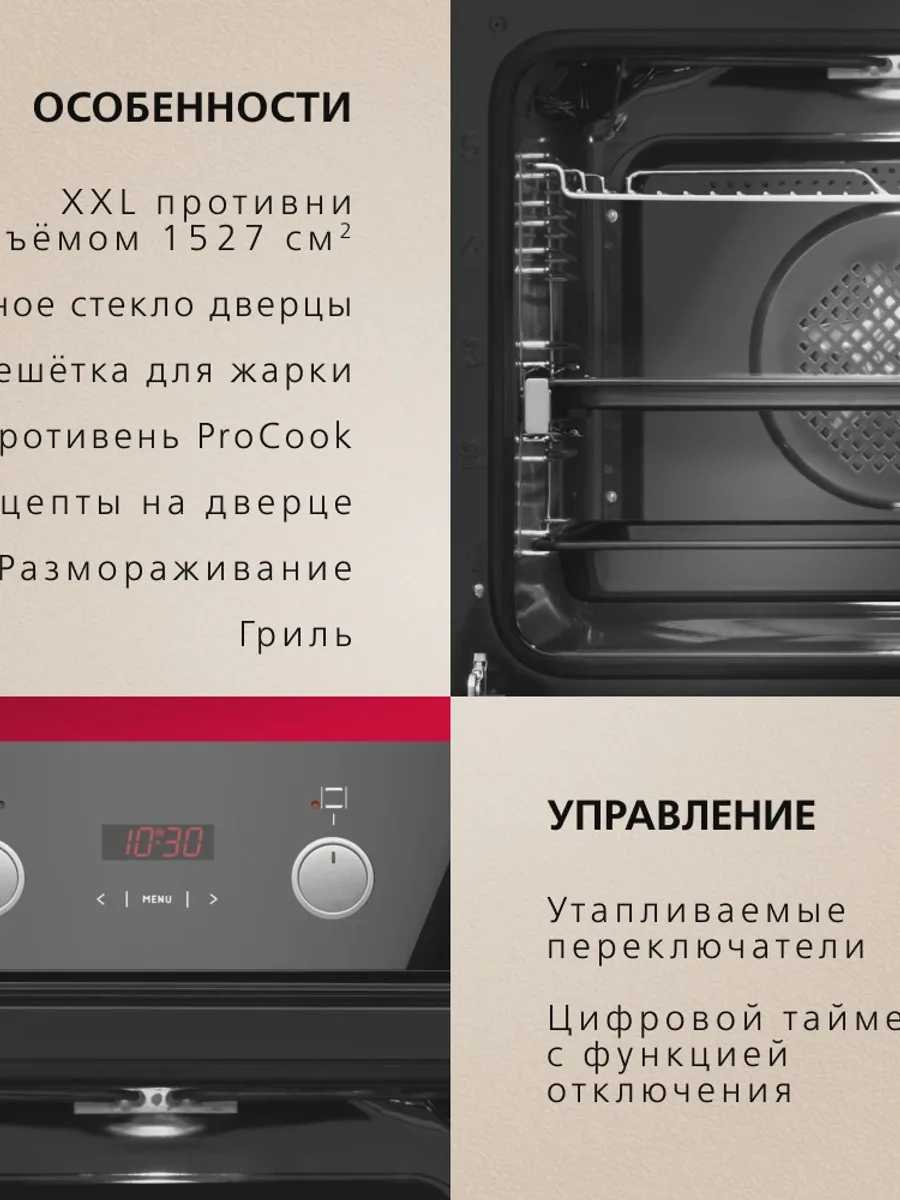 Электрический духовой шкаф Hansa BOES694003 — фото 10 из 11