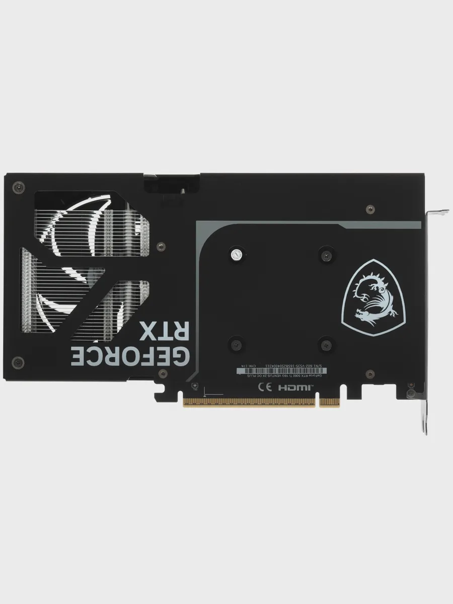 Видеокарта MSI GeForce RTX 5060 Ti VENTUS 2X OC PLUS 16 ГБ GDDR7 2617 МГц — фото 11 из 11