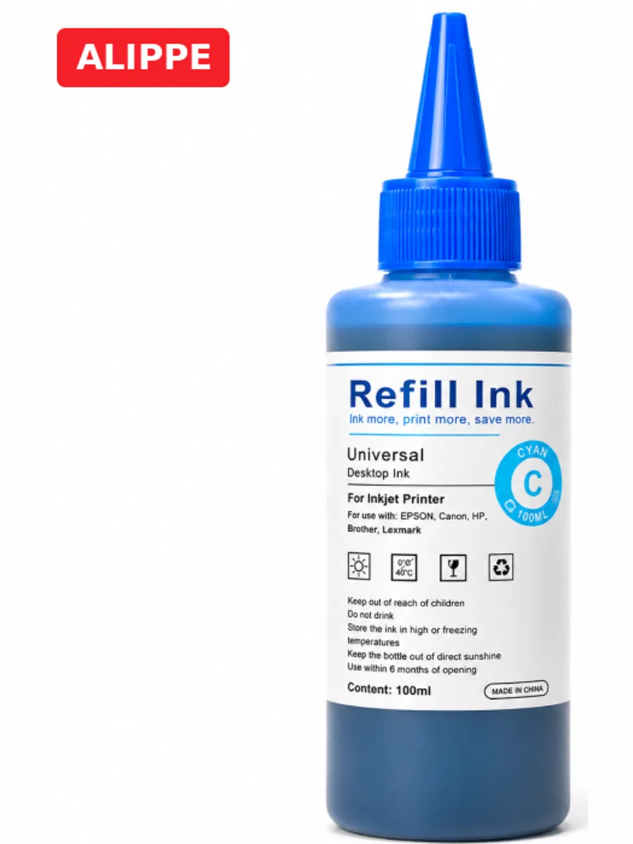 Краска для принтера Синий/Cyan 100мл REFILL INK — фото 3 из 3