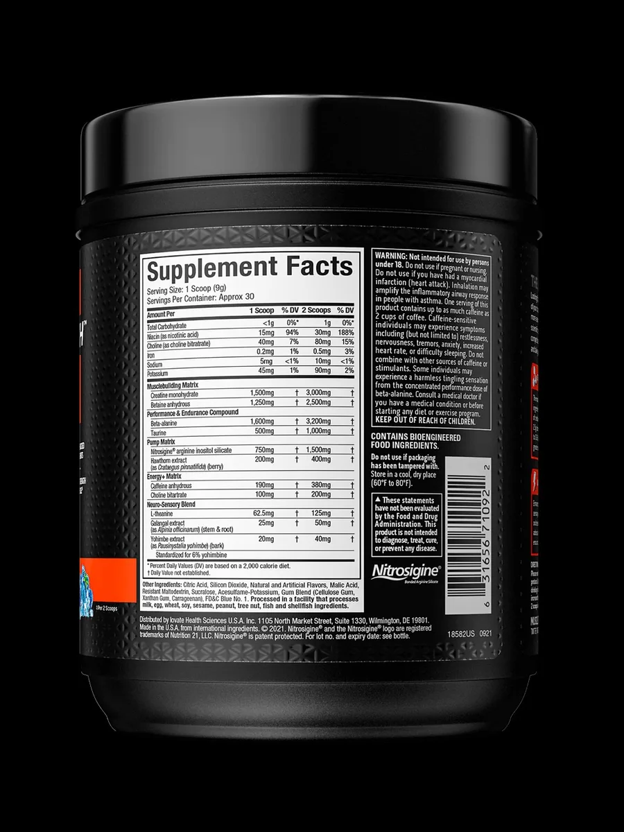 Предтренировочный комплекс MuscleTech Vapor X5 30 порций — фото 4 из 4