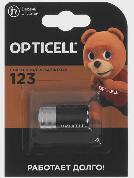 Фото товара Батарейка Opticell Specialty CR123 / CR123 (CR123A/DL123A/R123) 1 шт