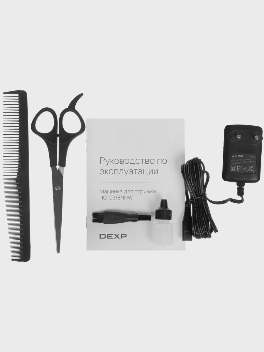 Машинка для стрижки DEXP HC-0318NHW /серебристый, питание от аккумулятора/от сети — фото 9 из 20