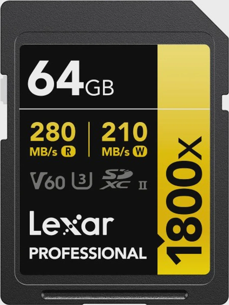 Карта памяти Lexar Professional SDXC 64 ГБ UHS Class 3, Video Class 60 — фото 8 из 8