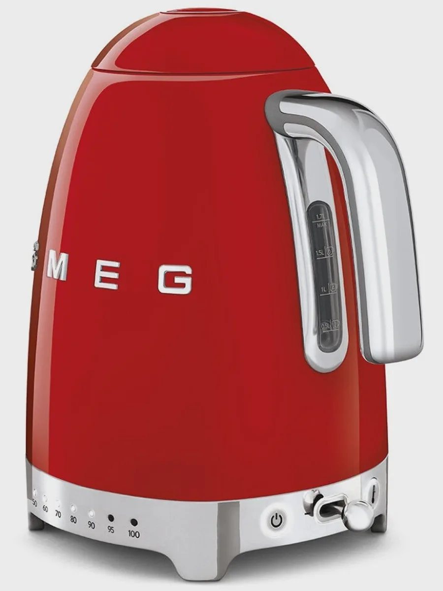 Электрочайник Smeg KLF04RDEU, красный, 1.7 л, 2400 Вт — фото 10 из 11