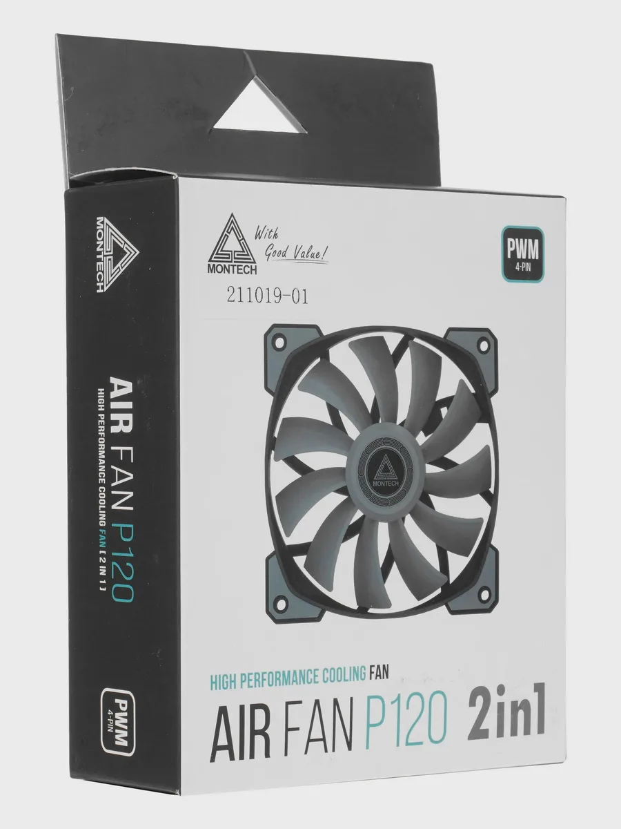 Комплект вентиляторов Montech AIR FAN P120, 120 x 120 мм — фото 10 из 10