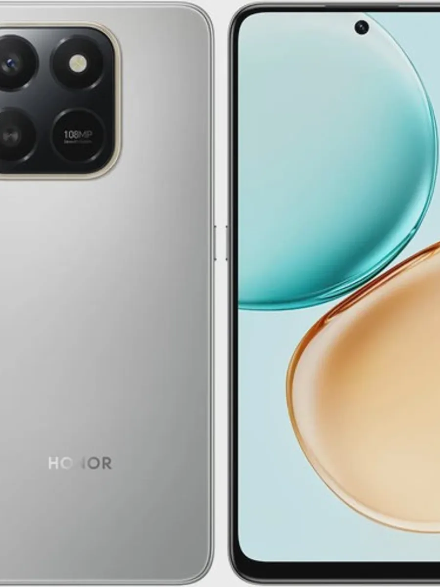 Смартфон Honor X7d 6G+128G Meteor Silver — фото 2 из 2