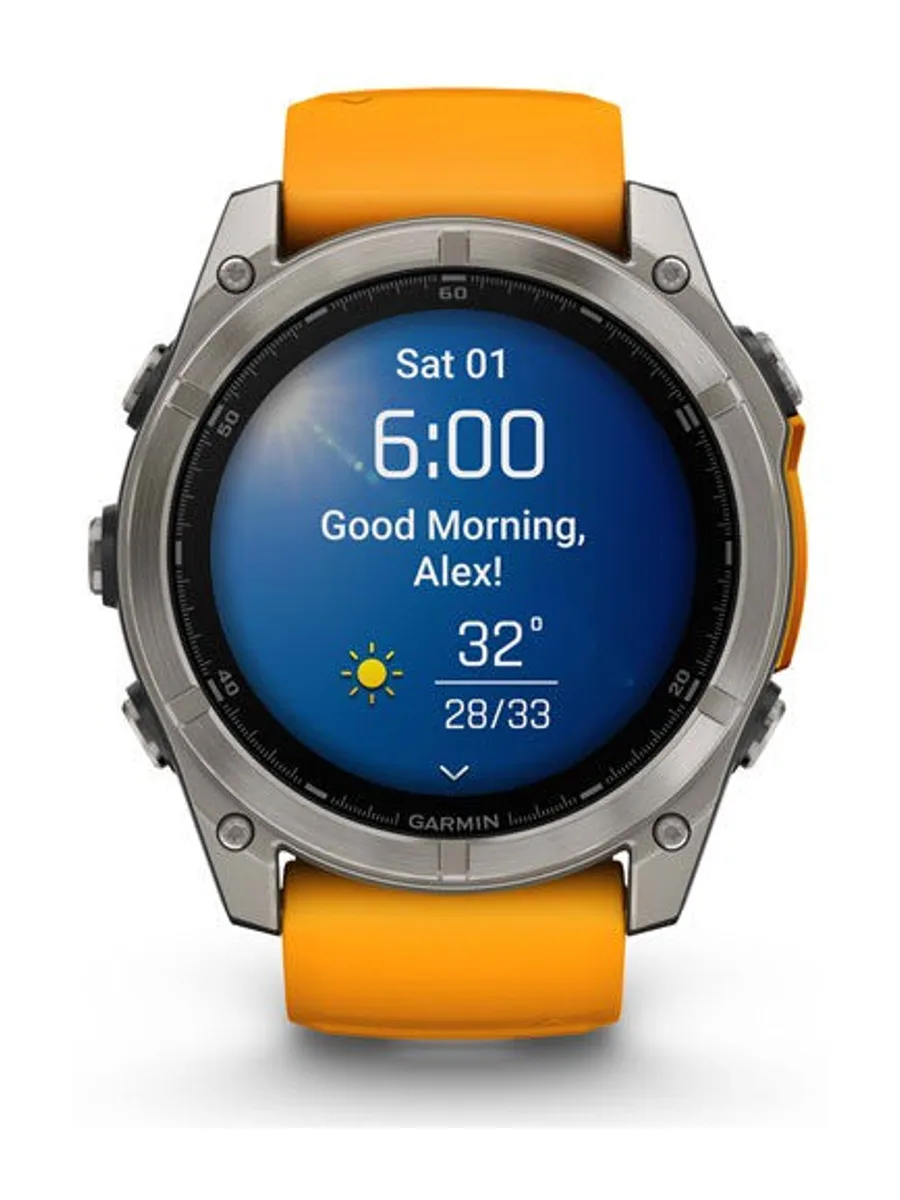 Garmin Fenix 8 51 Mm AMOLED Sapphire Carbon Gray DLC Titanium With Black/pebble Gray Silicone 51mm — фото 2 из 3
