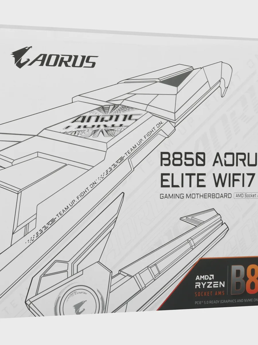 Материнская плата GIGABYTE B850 AORUS ELITE WIFI7, AM5, Standard-ATX — фото 11 из 11