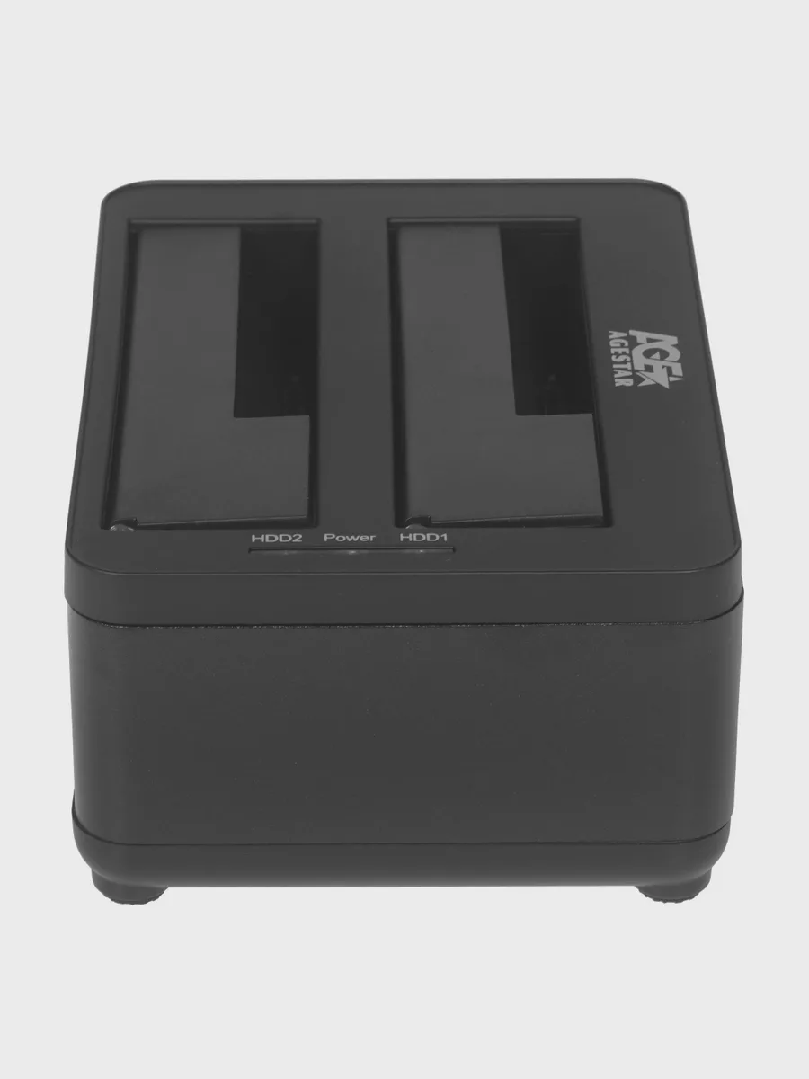 Док-станция для накопителей AgeStar 3UBT8, 2 слота SATA, USB 3.2 Gen 1 — фото 3 из 6