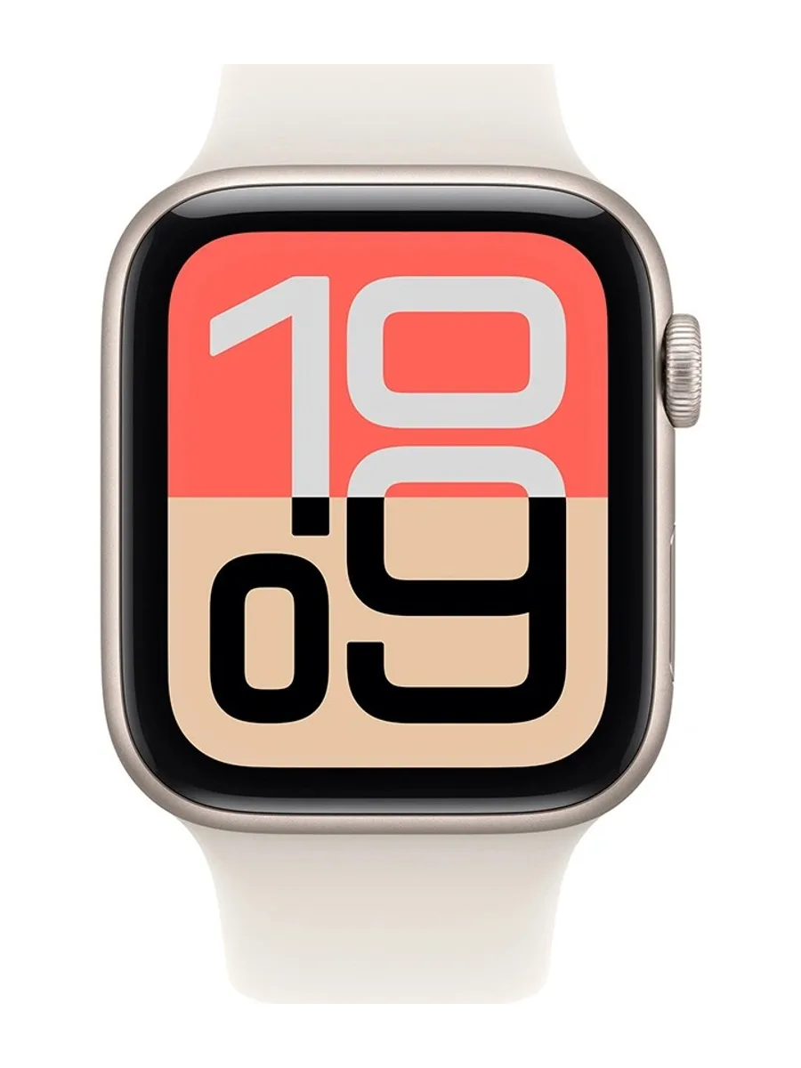 Apple Watch SE 3 GPS 40mm Starlight Starlight Sport Band S/M (MEH34RK/A) — фото 2 из 3