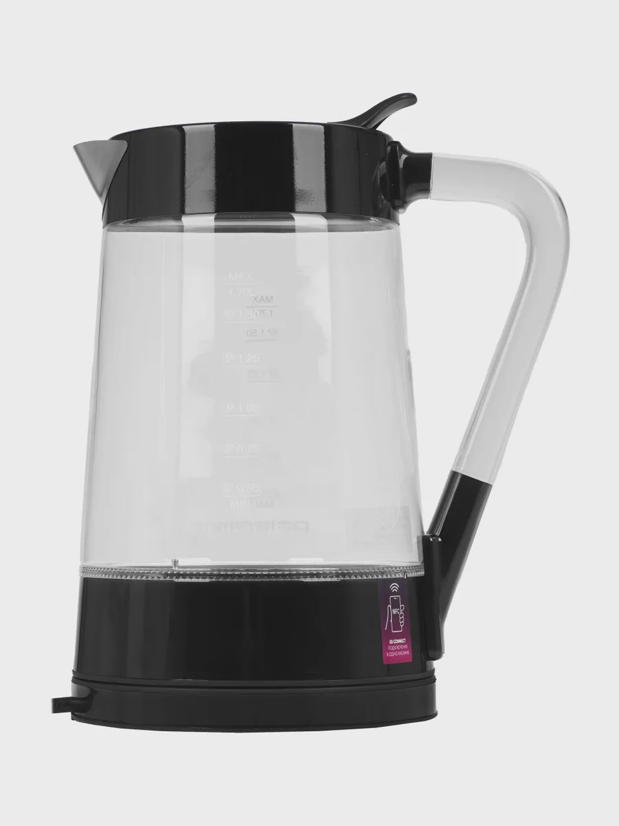 Электрочайник Polaris PWK 1715CGLD Wi-Fi IQ Home, черный, 1.7 л, 2200 Вт — фото 9 из 11