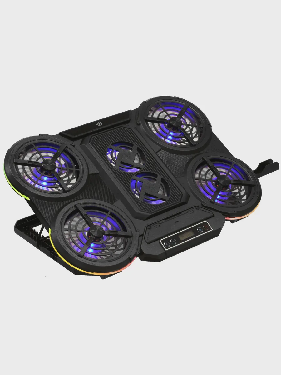 17" Охлаждающая подставка для ноутбука DEXP Gaming Series GS6F-07  черный — фото 2 из 11