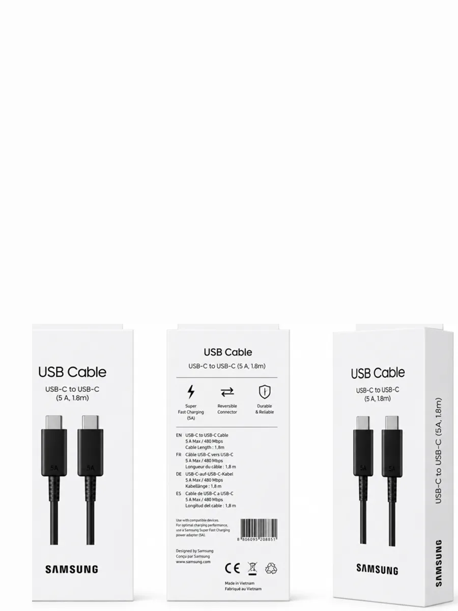 Кабель Samsung USB Type-C to Type-C Оригинал — фото 2 из 2