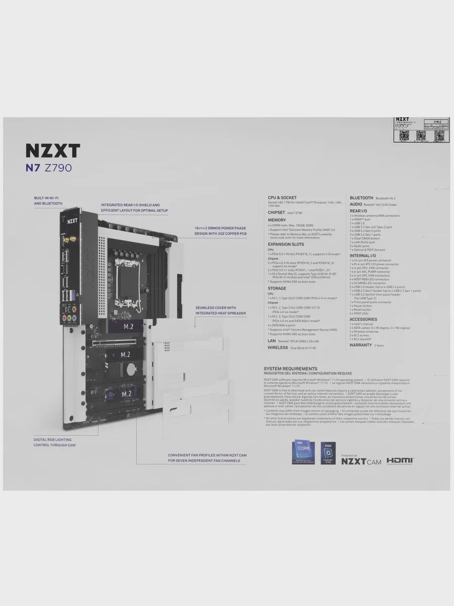 Материнская плата NZXT N7 Z790, LGA 1700, Standard-ATX — фото 8 из 11