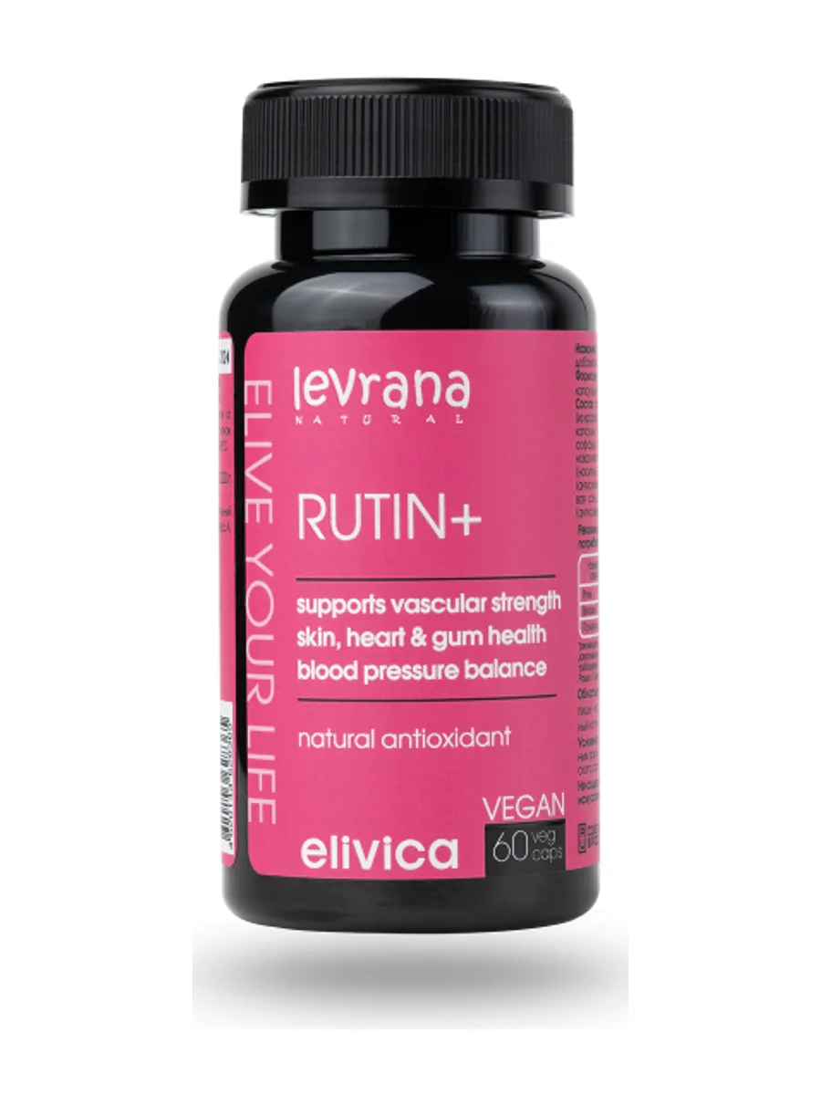 БАД Levrana Rutin+ Капсулы Без вкуса 150 мл / 60 капсул — фото 2 из 2