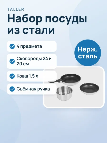 Фото товара Набор посуды TalleR TR-17101