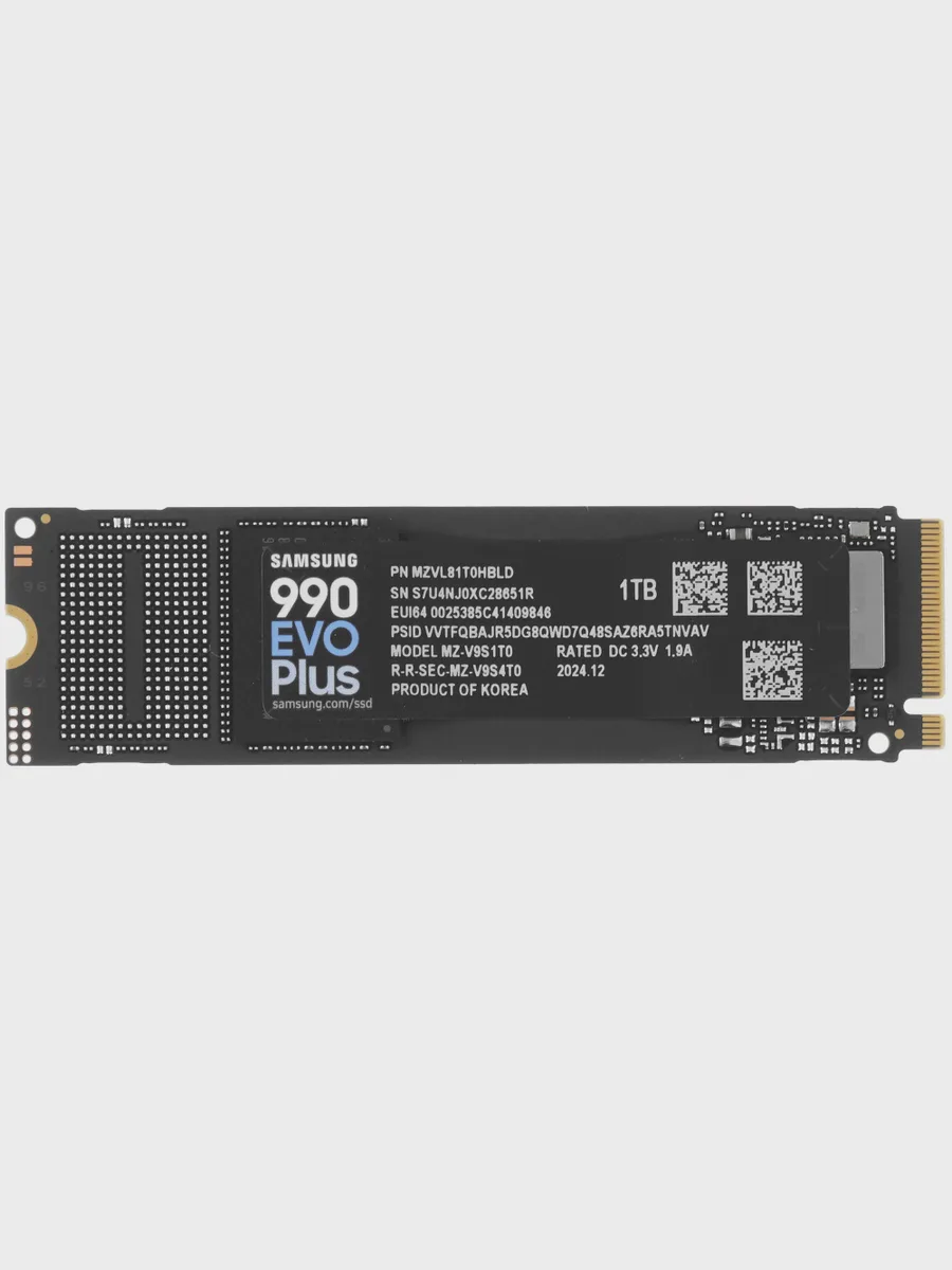 SSD M.2 накопитель Samsung 990 EVO Plus [MZ-V9S1T0BW] — фото 2 из 5