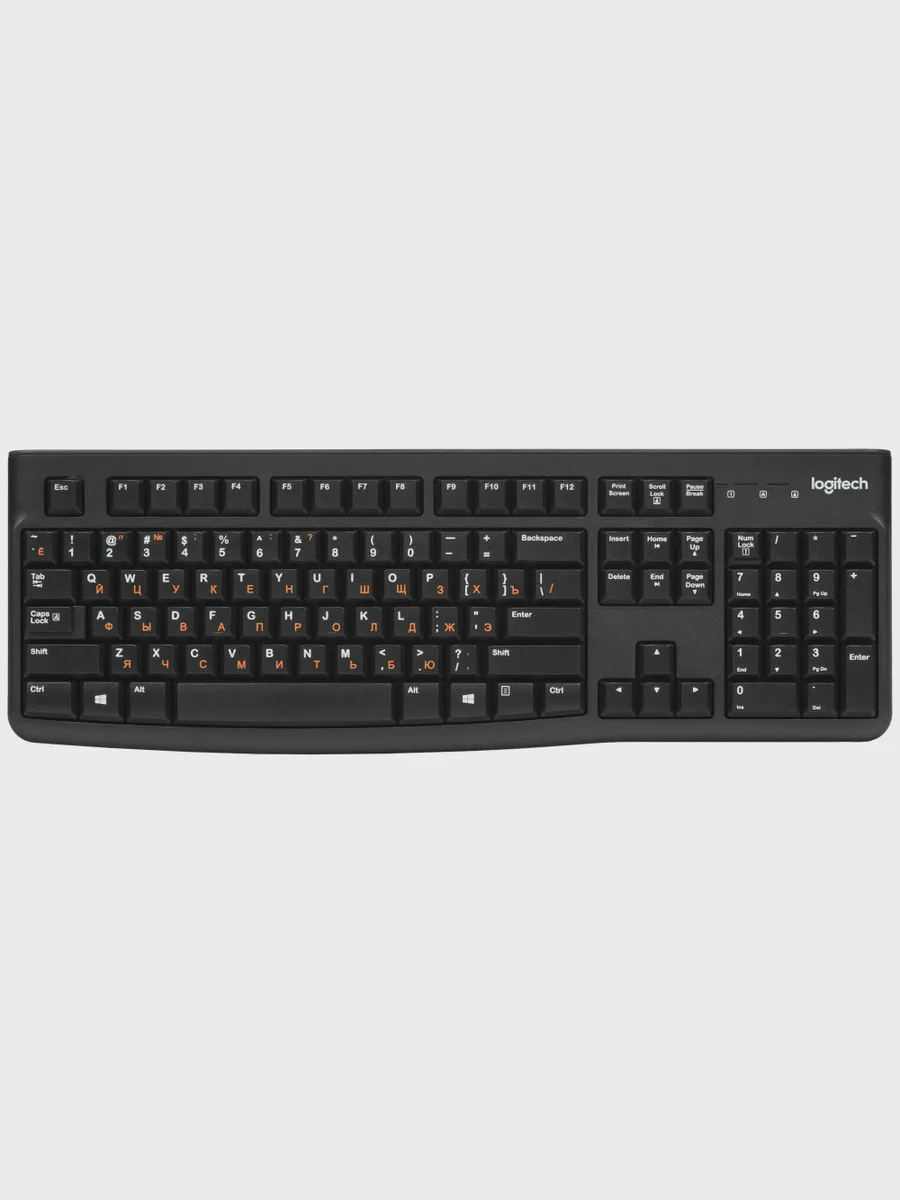 Клавиатура Logitech K120, USB Type-A, черный — фото 2 из 9