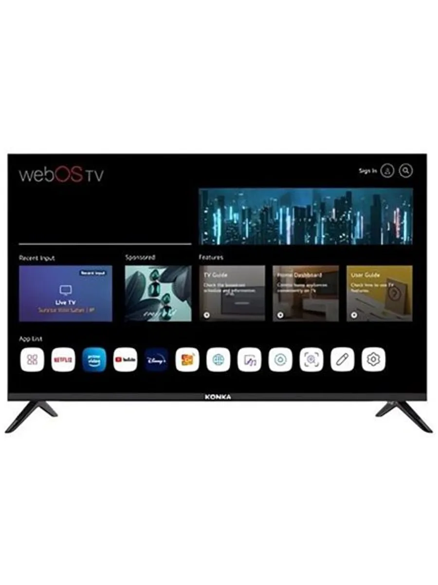 Телевизор Konka 86VR720W — 86", LED, 4K UHD, WebOS 7.0, MEMC, Magic пульт, чёрный — фото 2 из 2