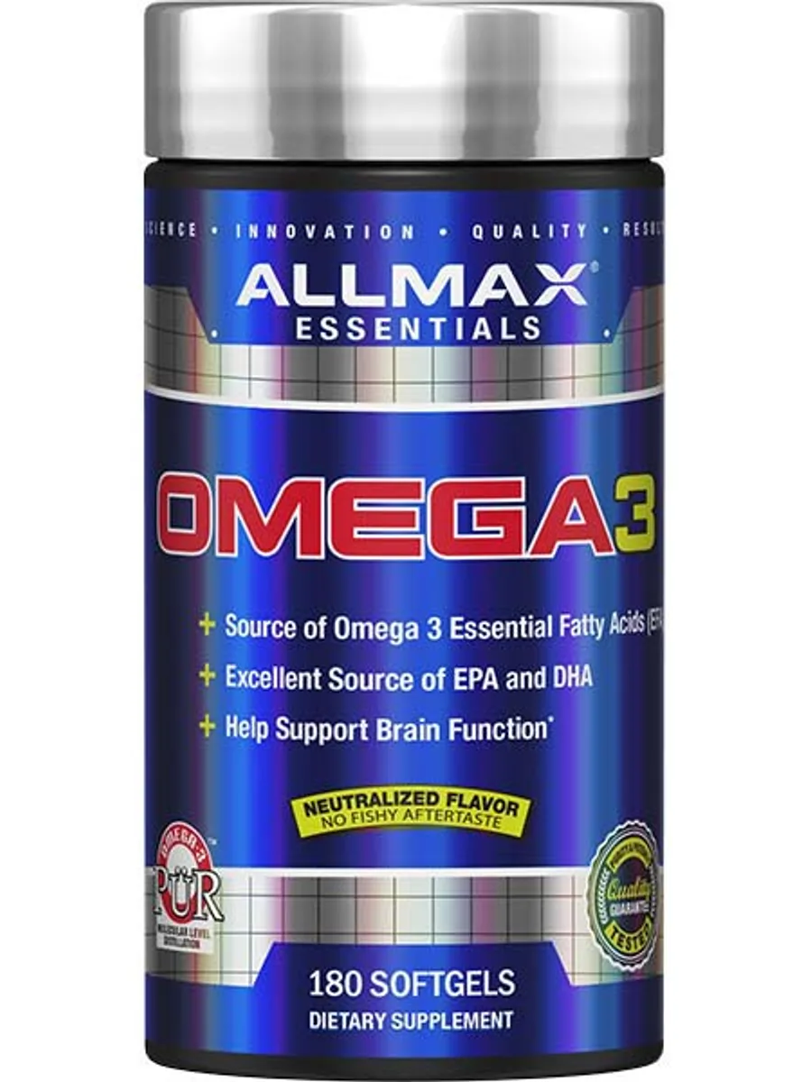 Омега-3 ALL MAX 180 капсул — фото 1 из 2