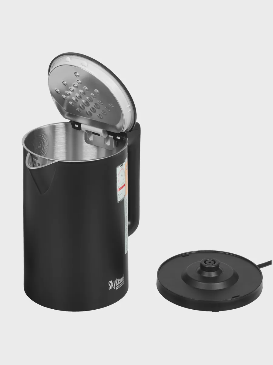 Электрочайник Redmond SkyKettle KM231S, черный, 1.7 л, 2200 Вт — фото 5 из 10