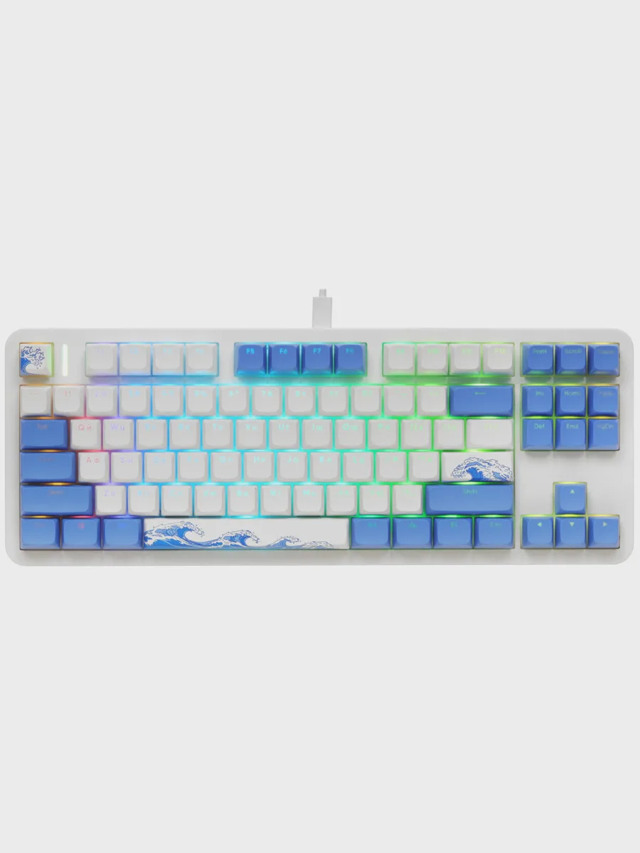 Клавиатура Red Square Alumix TKL Aquarius v2, USB Type-A, белый — фото 2 из 11