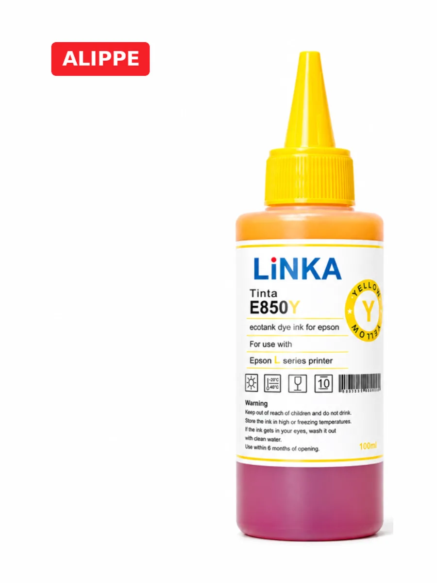 Краска для принтера Желтый/Yellow 100мл LINKA — фото 2 из 3