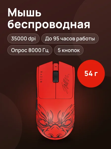 Фото товара Мышь беспроводная Razer Viper V3 Pro Faker Edition