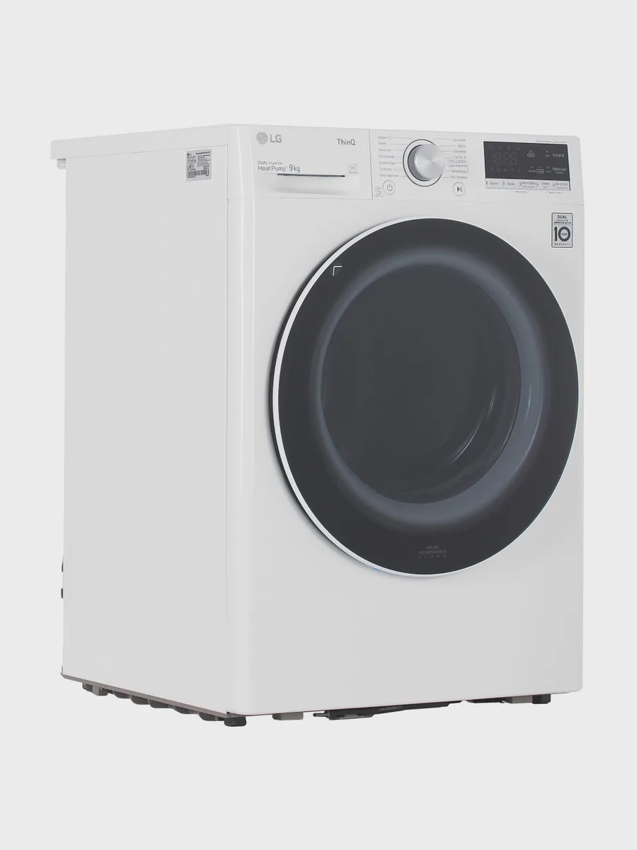 Сушильная машина LG DC90V5V0W белый — фото 3 из 11