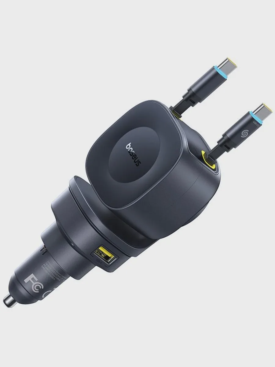 Автомобильное зарядное устройство Baseus PrimeTrip VR2 Max, 100 Вт, USB Type-C — фото 1 из 7