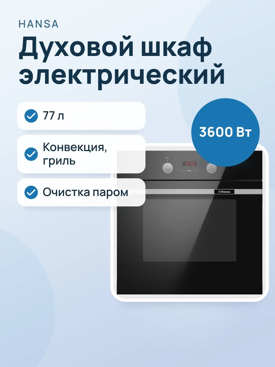Электрический духовой шкаф Hansa BOES694003 — фото 1 из 11