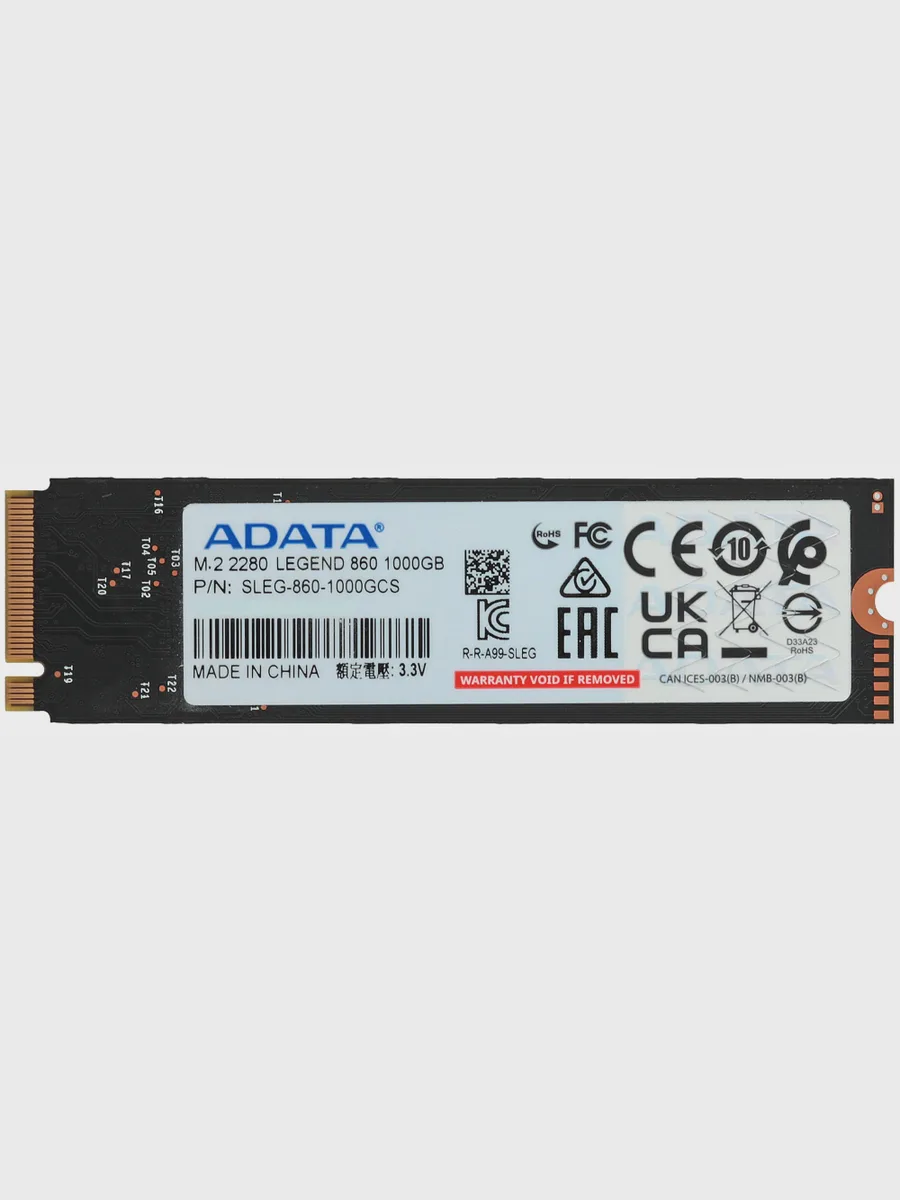 SSD M.2 накопитель ADATA LEGEND 860 [SLEG-860-1000GCS] — фото 2 из 11
