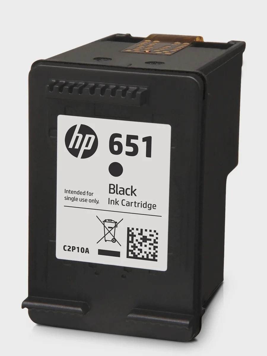 Картридж HP 651 (C2P10AE) черный 600 страниц — фото 5 из 5